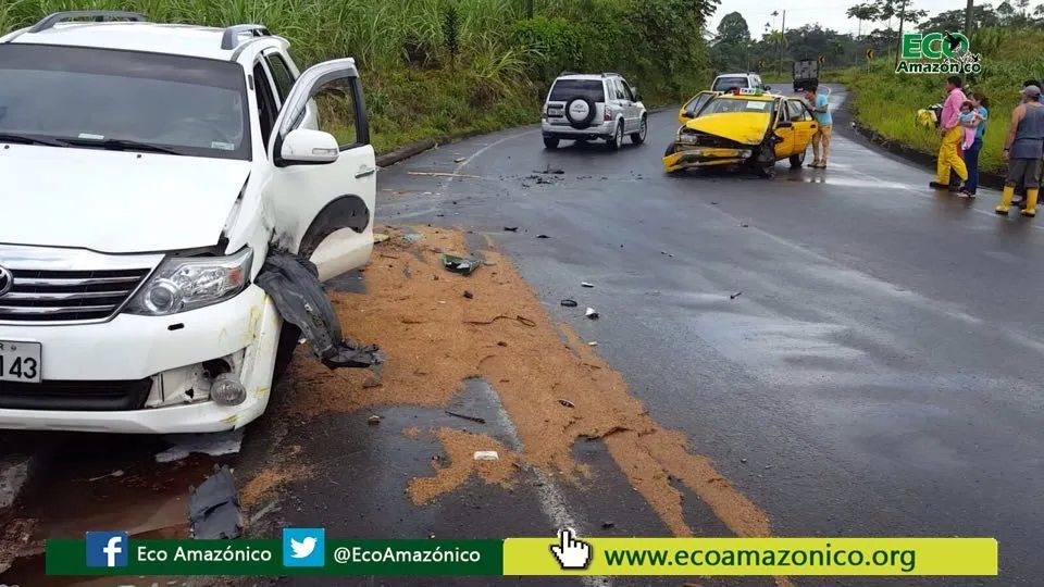 Alcalde de Santa Clara sufre un accidente de tránsito en la vía al Tena