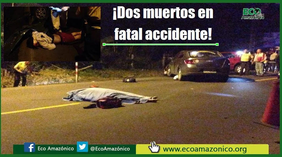 Dos muertos deja accidente de tránsito en Puyo