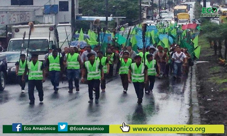 Marcha de los posesionaros de la Té Zulay