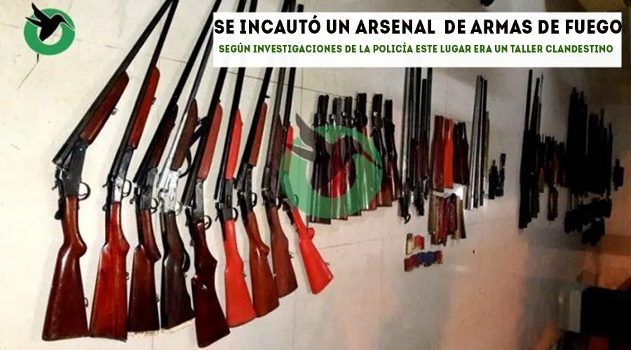 Según investigaciones de la Policía este lugar era un taller clandestino