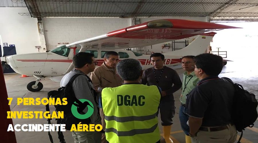 7 personas investigan accidente aéreo