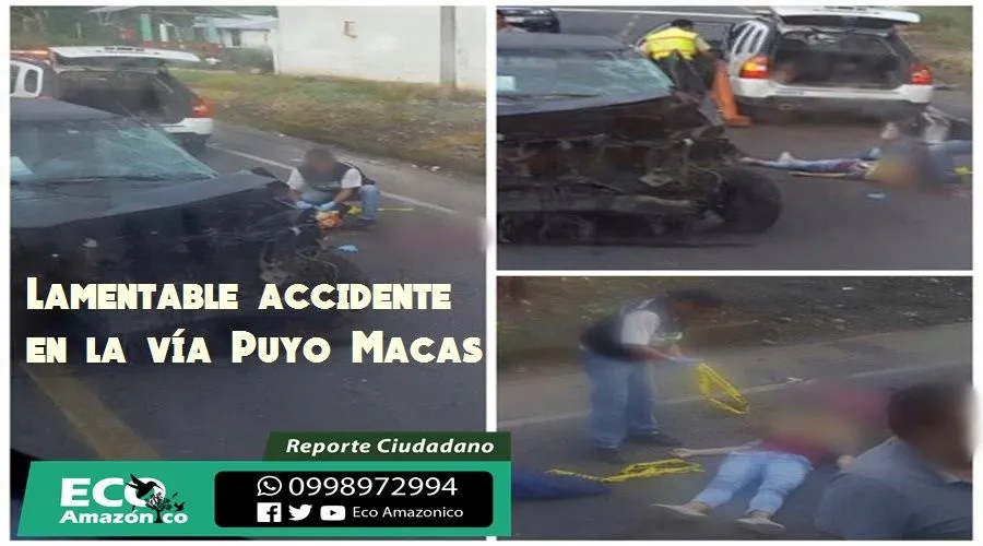 Accidente de tránsito en la vía Macas Puyo deja una persona fallecida