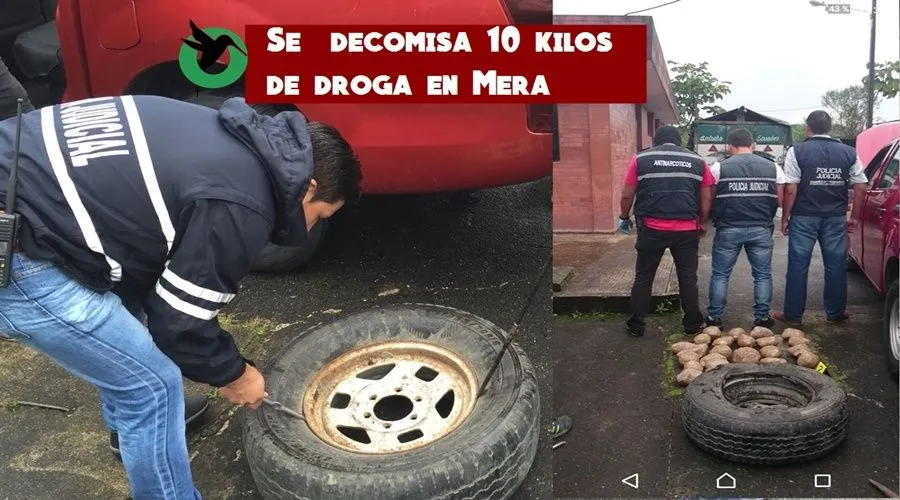 1.000 dosis de cocaína decomisadas en Mera
