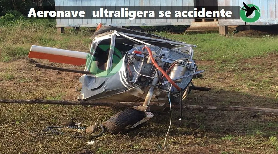 Areonave ultraligera se accidente en Paastaza