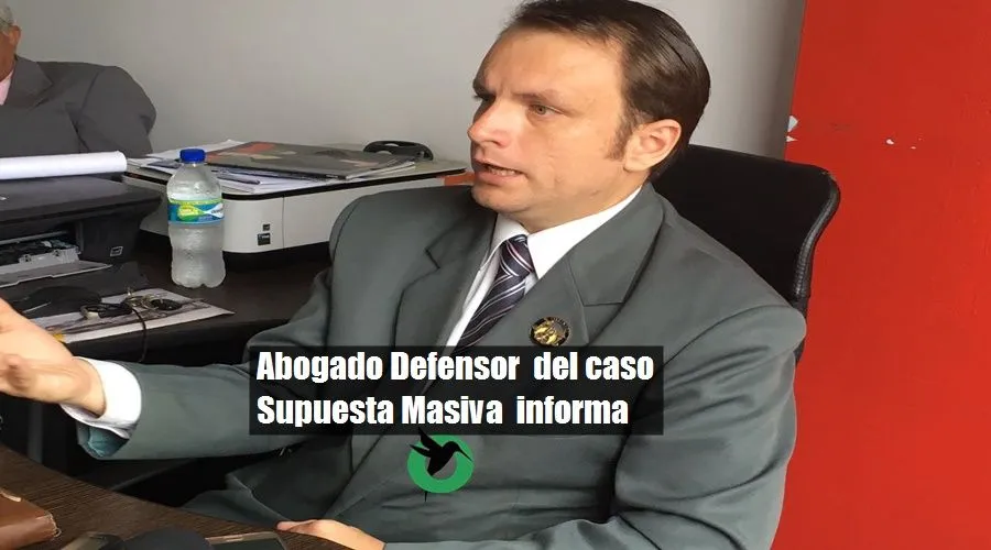 Abogado defensor de supuesto caso estafa masiva informa