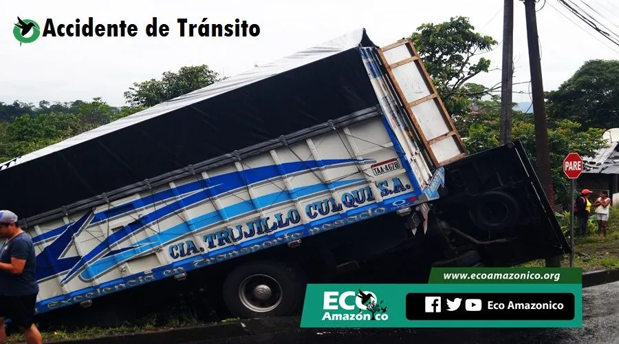 accidente de tránsito en la vía Puyo -Shell