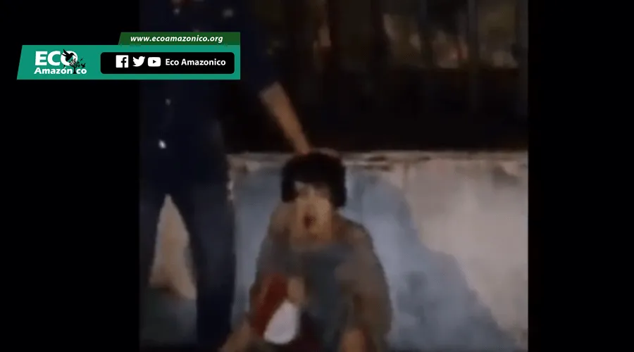 Delincuente recibe una paliza
