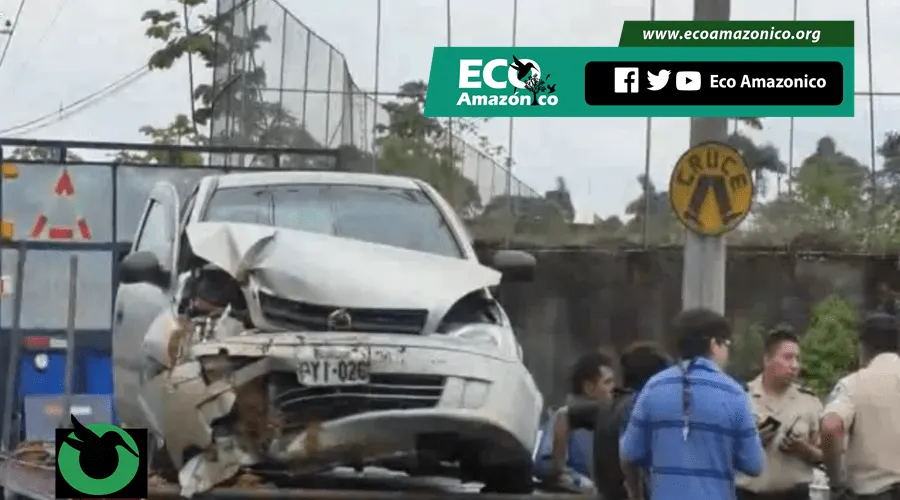 Accidente en la vía a Macas