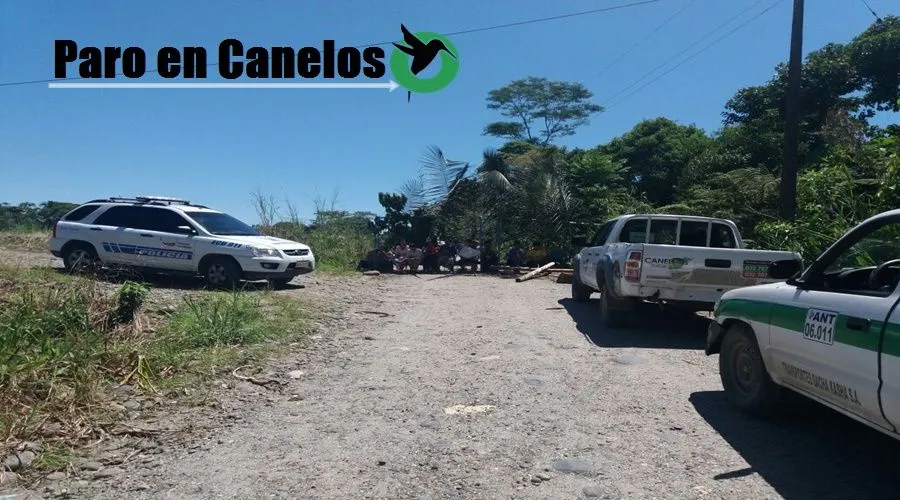 Paro en Canelos