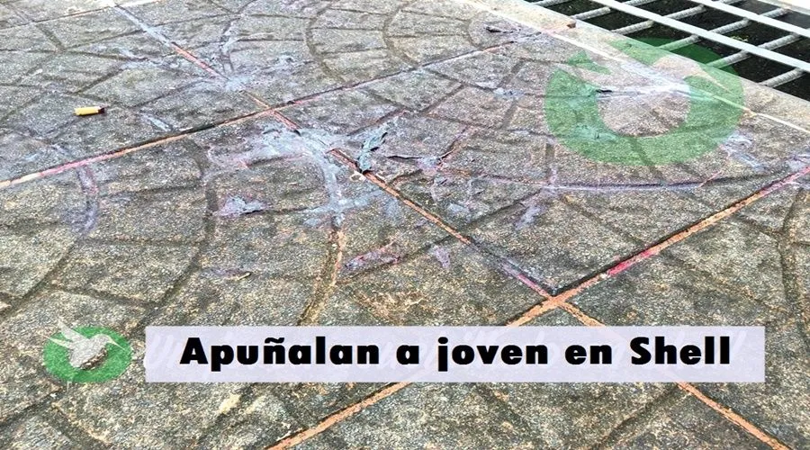 Joven en Shell es apuñalado