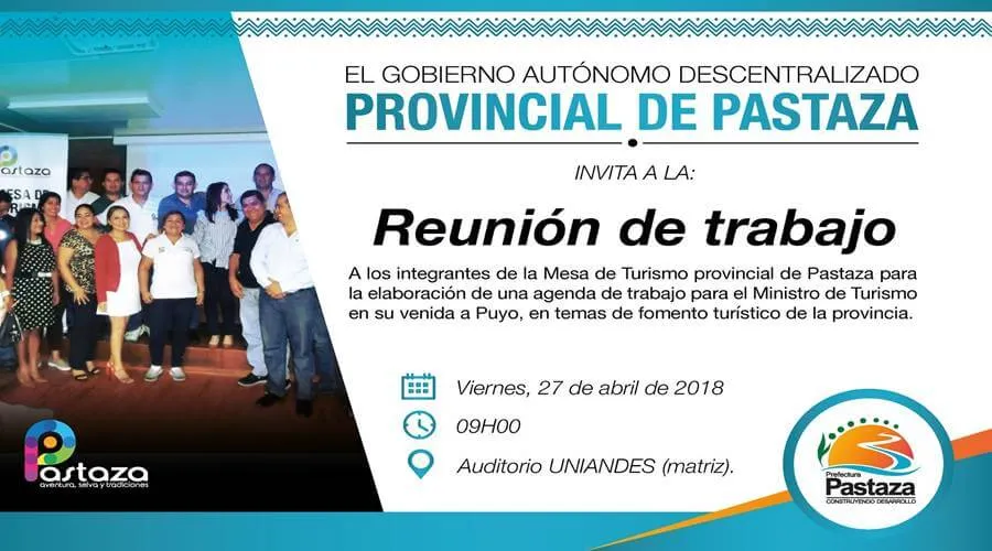 Fomentar el turismo en Pastaza
