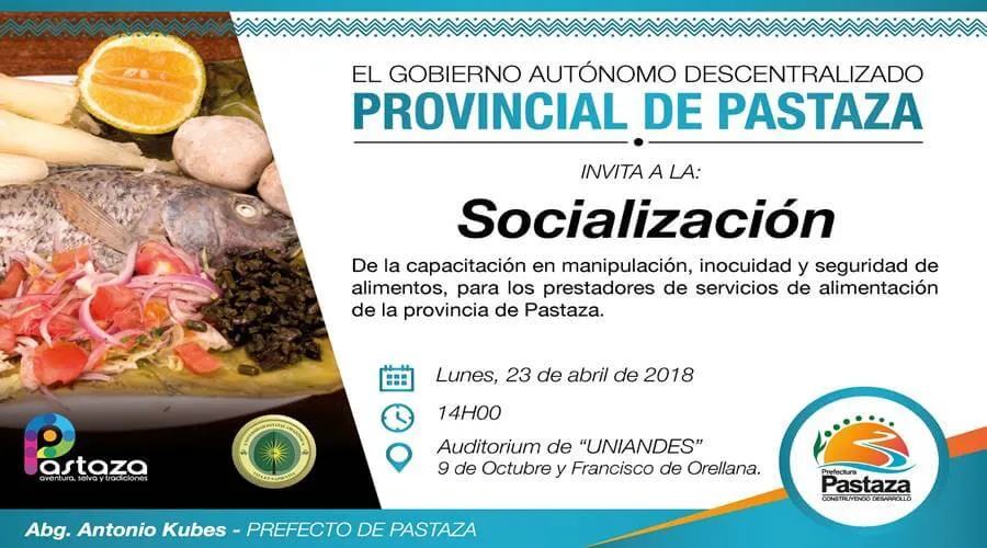GADPz Socializa capacitación a los prestadores de alimentación