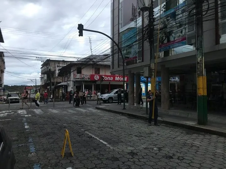 Centro de Puyo sin luz