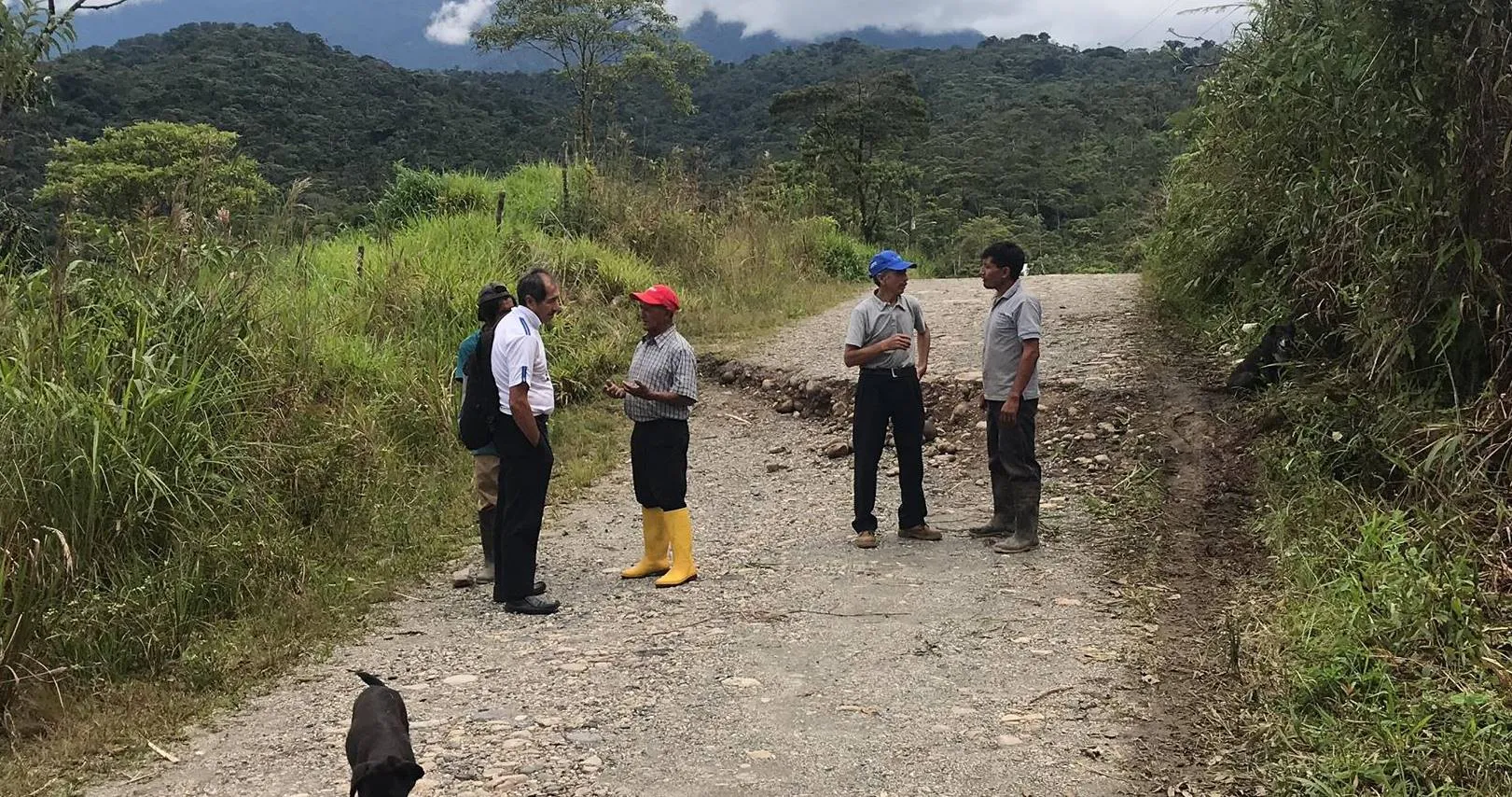 Denuncian hundimiento de la vía