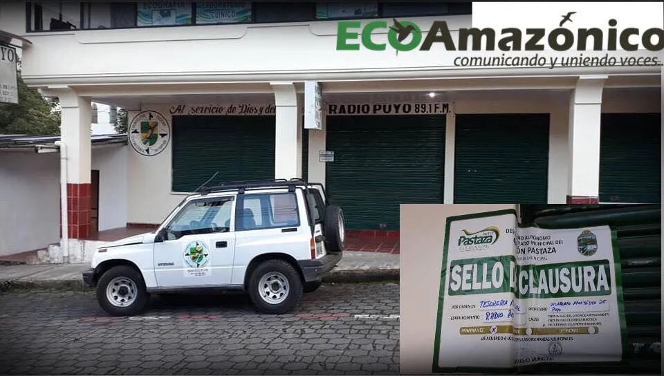 Comisaría Municipal Clausura los servicios sociales del Vicariato de Puyo
