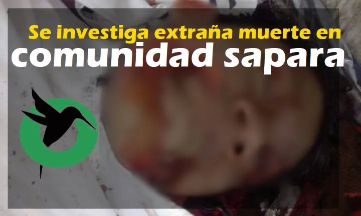 Extraña muerte en territorio Sapara