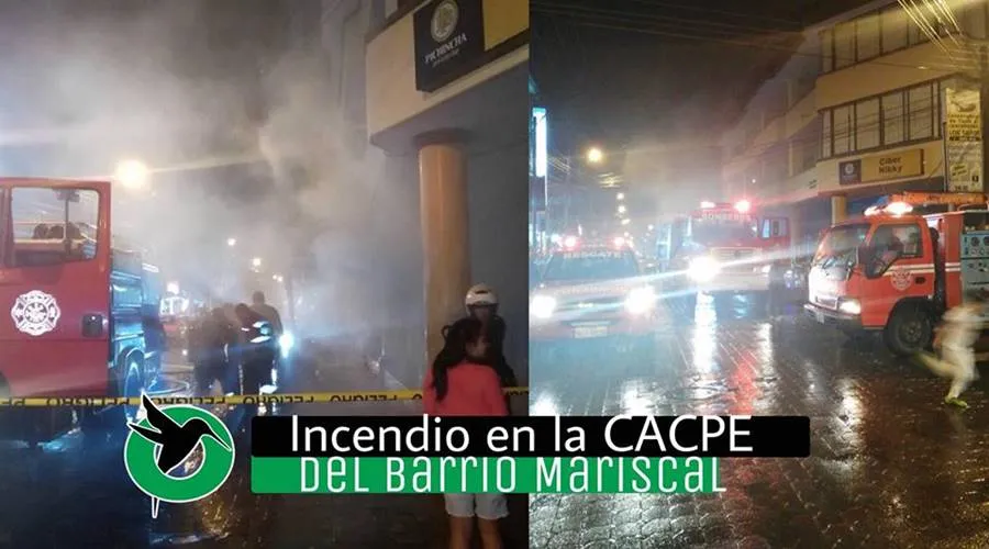 Incendio en la CACPE del Mariscal