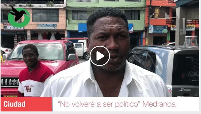 Medranda no volverá a la Política