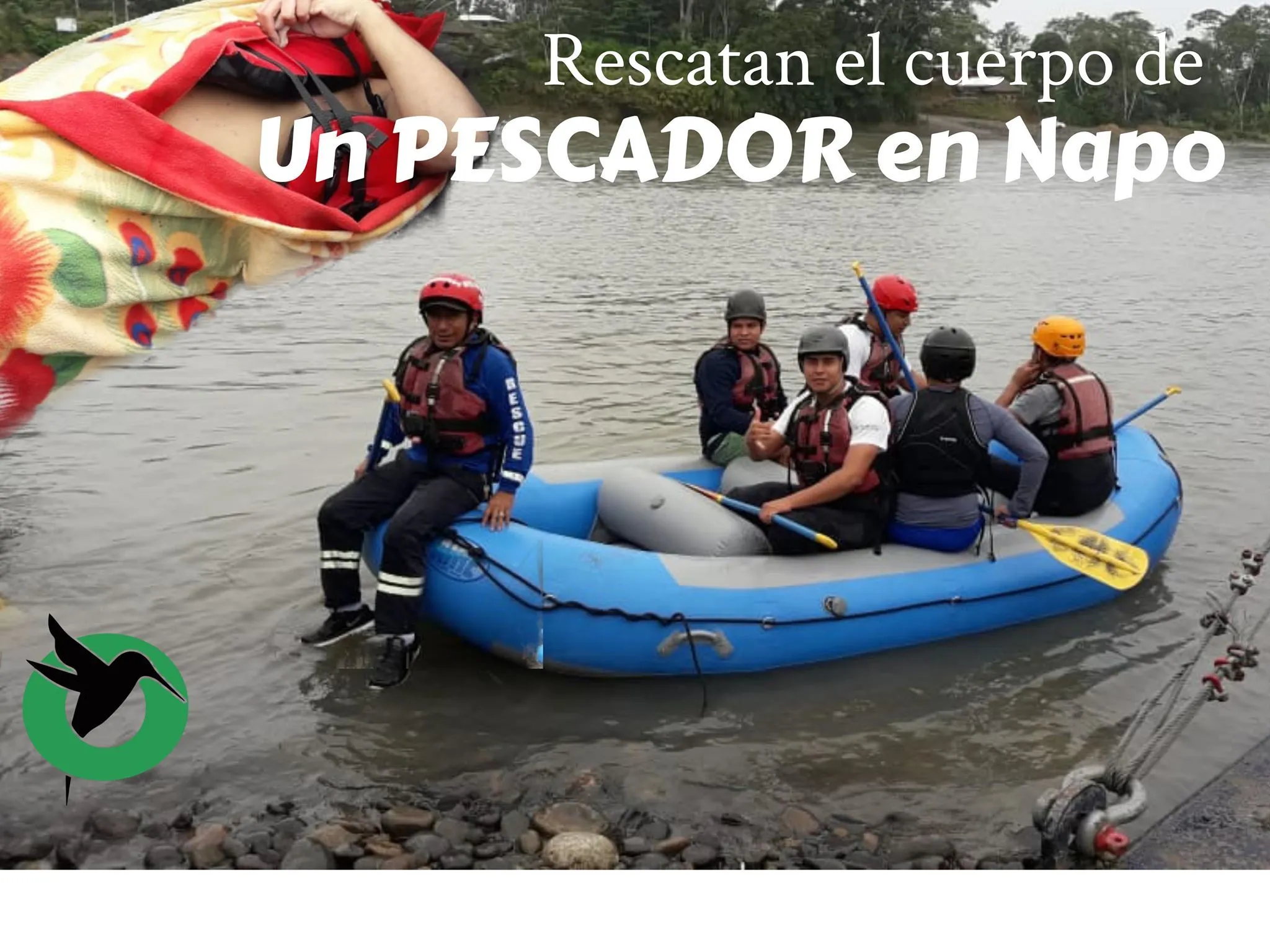 Se rescata a uno de dos pescadores de cayeron en el Río Napo