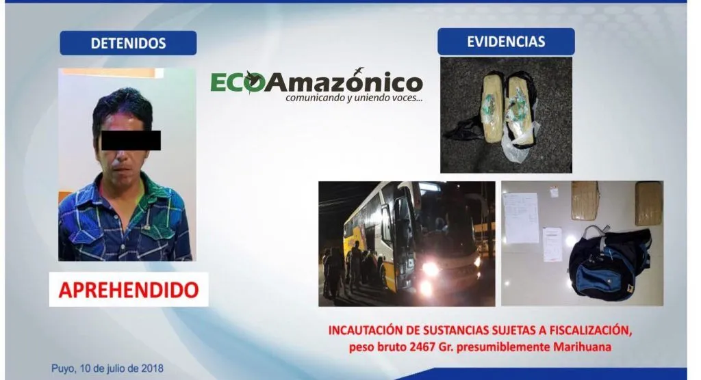 Decomisan droga en el Control Integrado de Mera