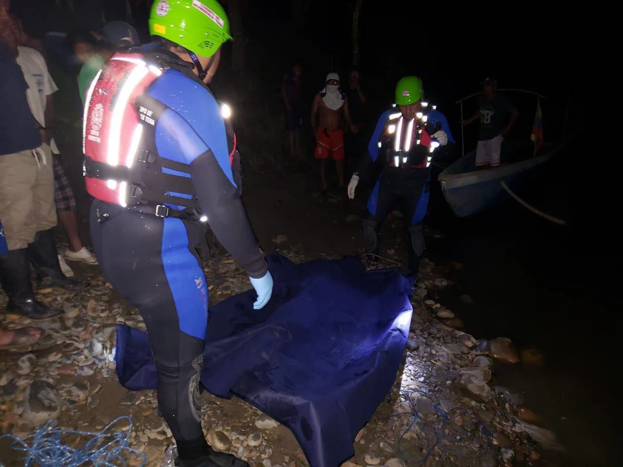 Pasaron cuatro días para encontrar el cuerpo de Luis Bastidas en el río Napo