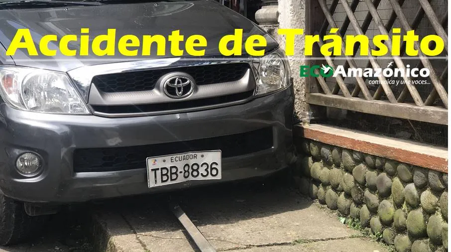 Accidente de tránsito en la calle Francisco de Orellana