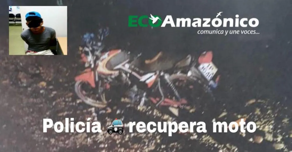 Policía evita un robo de una moto en Puyo