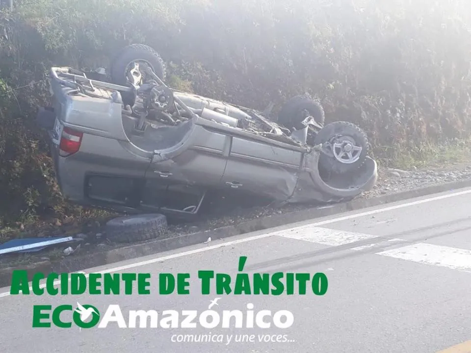 Fuerte accidente de transito cerca de la UEA