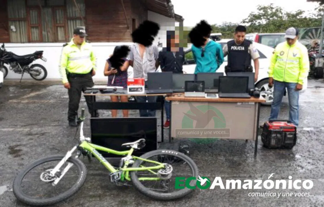 4 personas detenidas en operativo policial