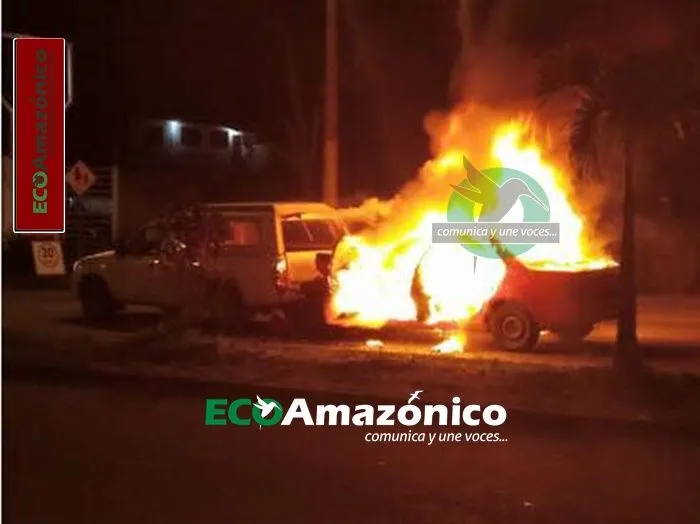 Accidente de transito e incendio en la Av. Alberto Zambrano