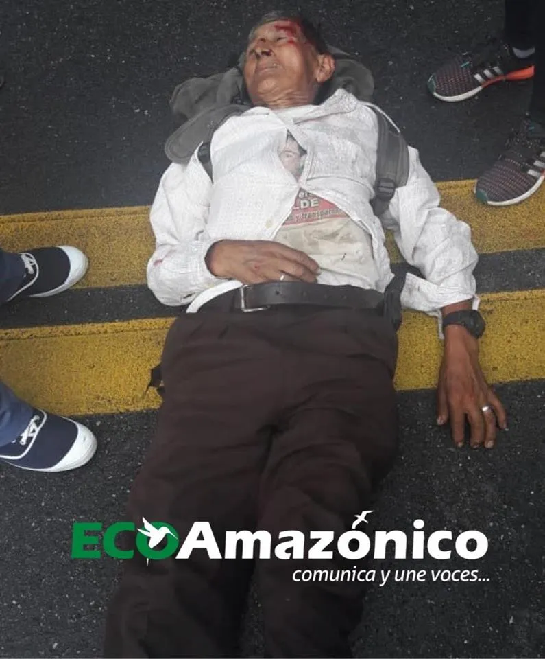 Atropellan a una persona en San Jose vía al Tena