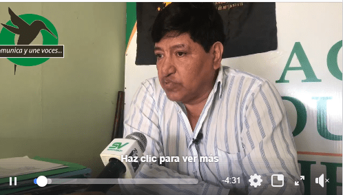 Montoya dice que las autoridades de Pastaza tienen miedo desalojar el Té Zulay