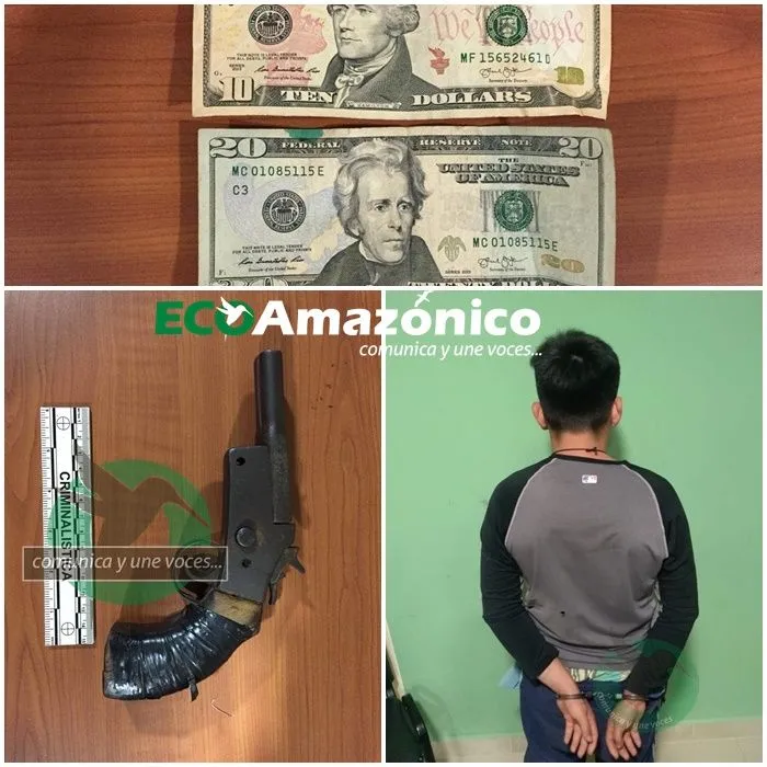 Se captura a menor que asalto con un arma de fuego en Puyo