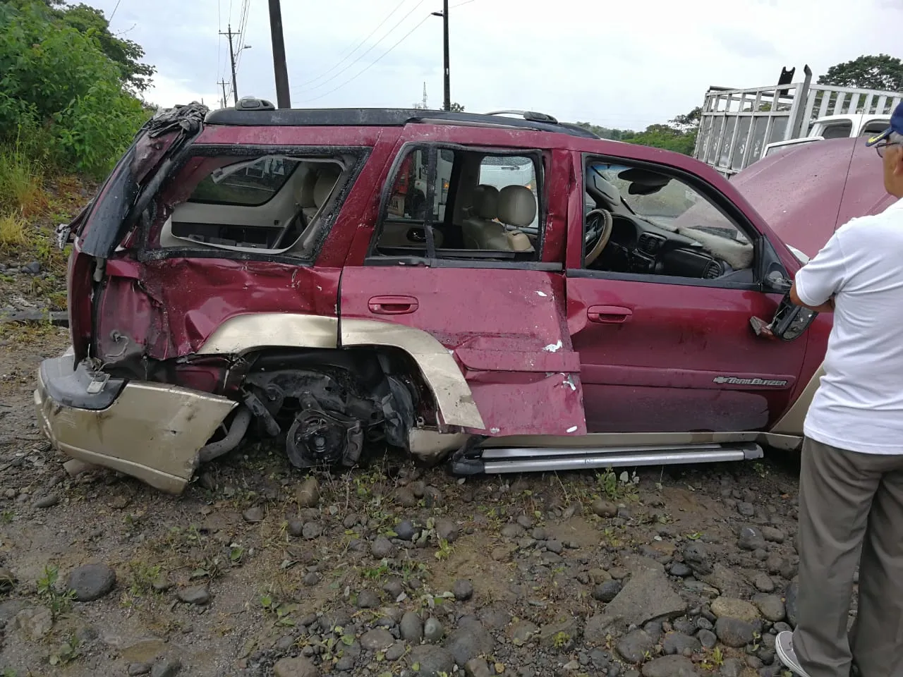 Accidente en el Dique del Pambay deja tres heridos