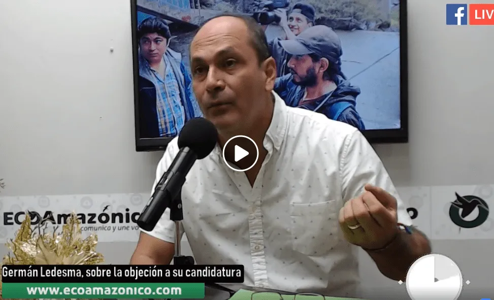 German Ledesma ante objeción de SUMA EN EL cne