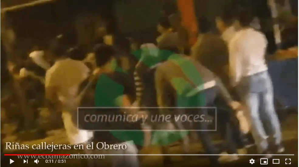 Riñas callejeras en el Barrio Obrero