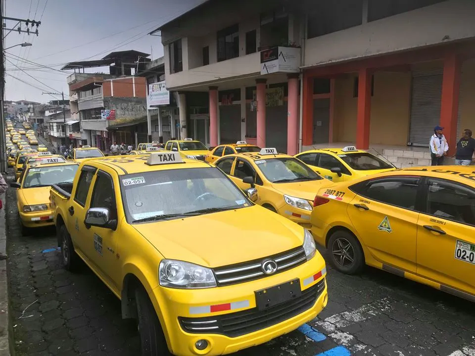 Paro de los taxistas en Puyo