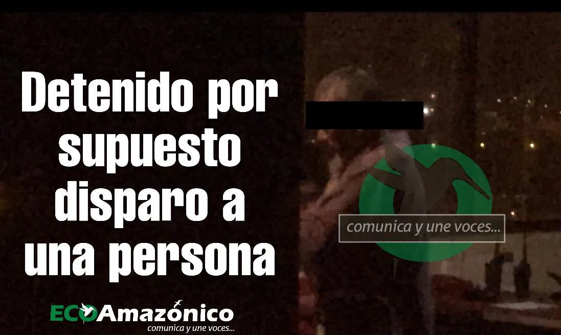 Capturan a posible autor de disparo de una arma de fuego en Teniente Hugo Ortiz