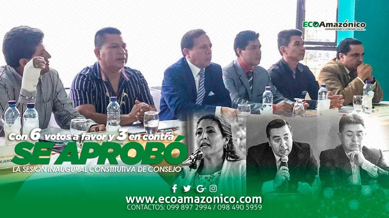 Primera reunión inaugural de la Prefectura de Pastaza