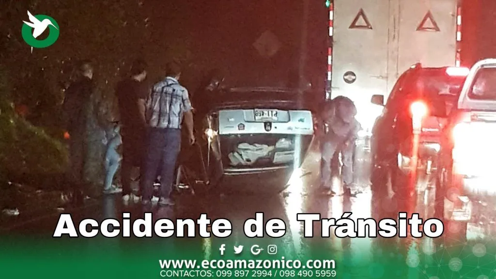 Accidente en la vía Puyo Baños