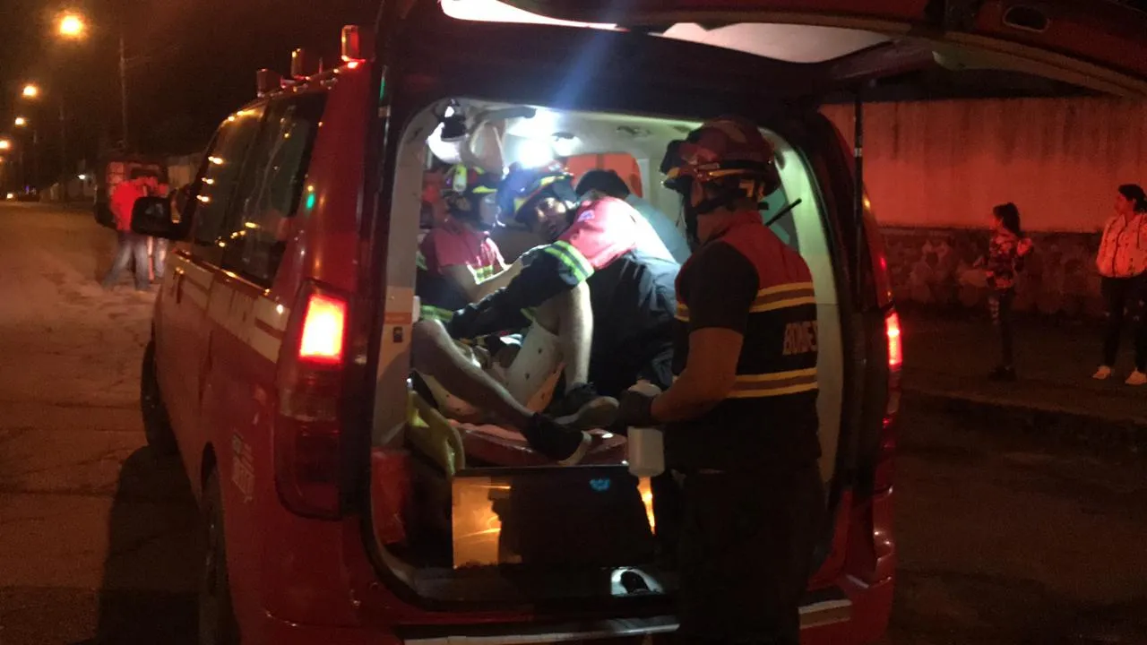 Accidente de tránsito de una persona herida
