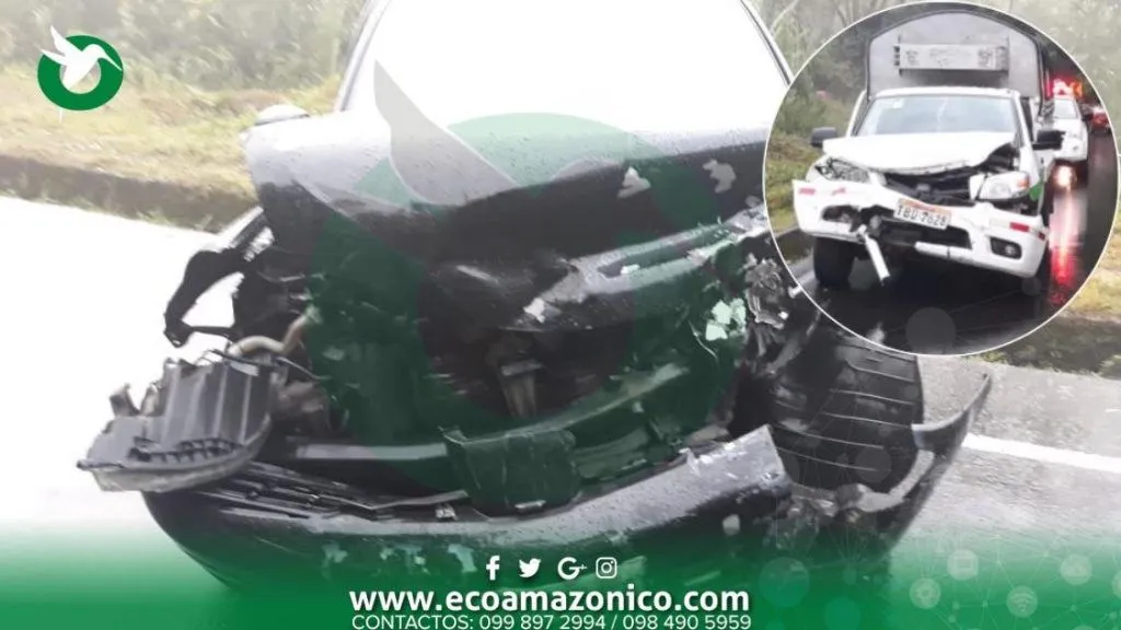 Accidente en el limite del cantón Pastaza deja dos heridos