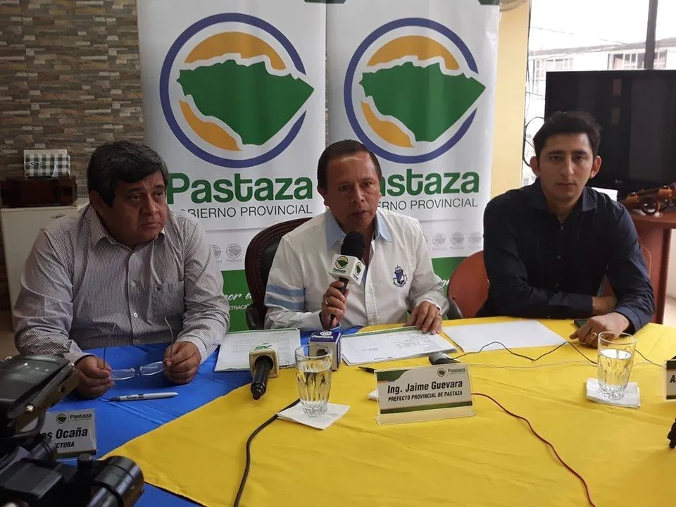 Rueda de prensa del Prefecto de Pastaza