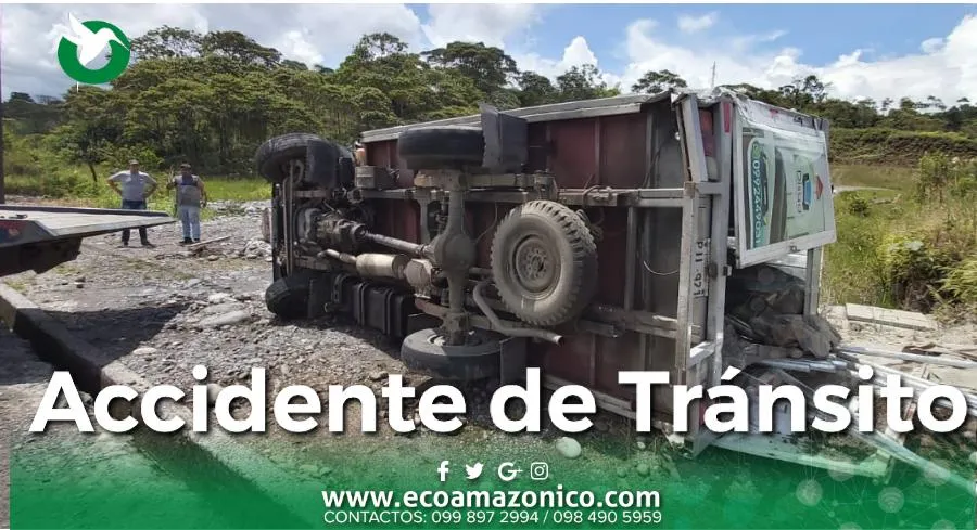 Accidnete de tránsito en Puyo
