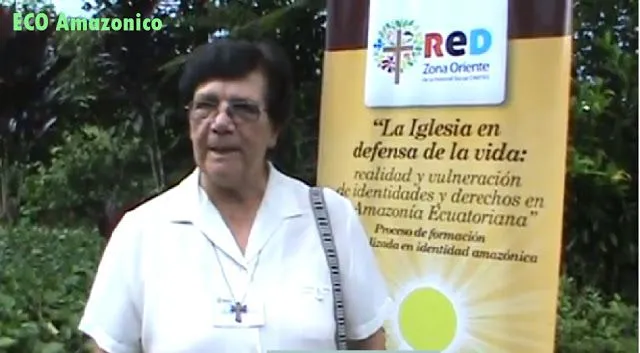 Hermana María 40 años trabajando por el sector indígenas de Pastaza
