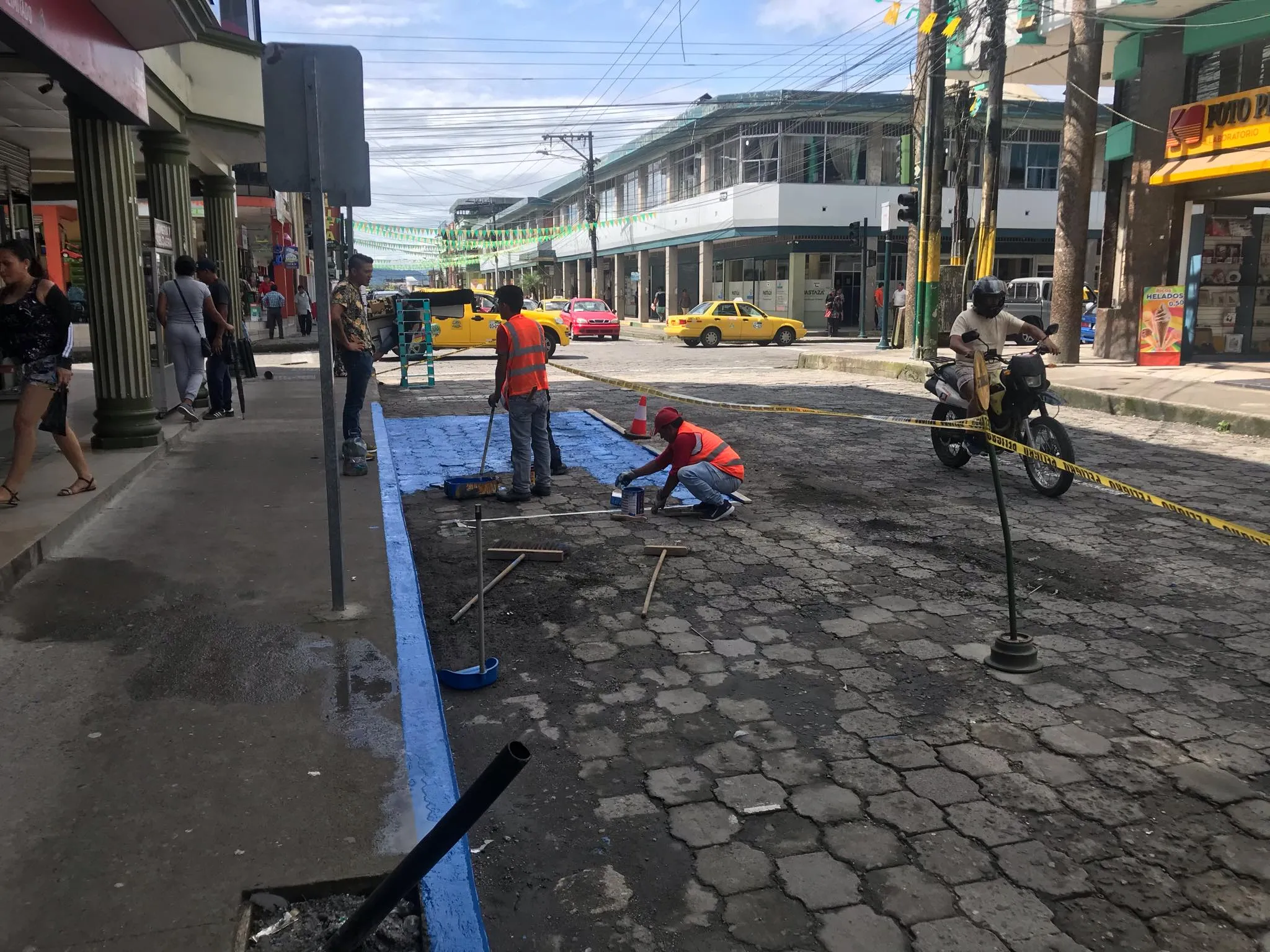 Señaletica del SEROTP en la calle 09 de Octubre