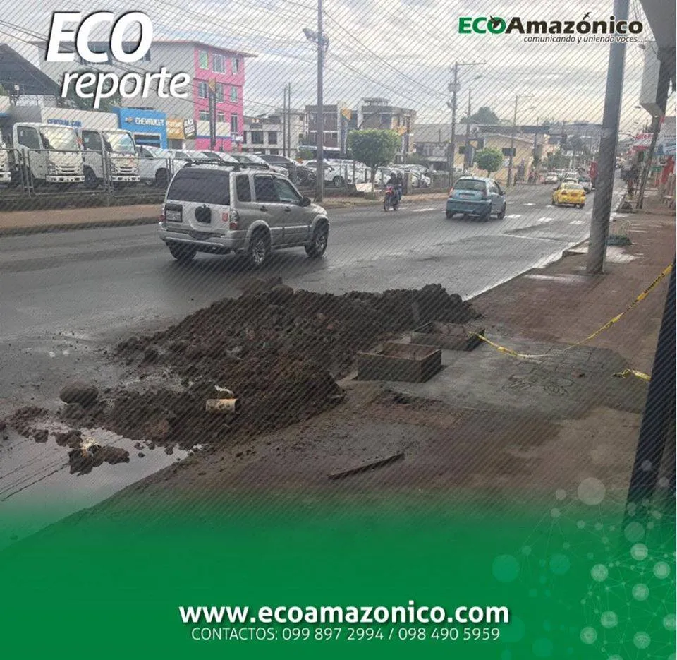 COVIPAL sigue dejando trabajos sin seguridad vial en Puyo