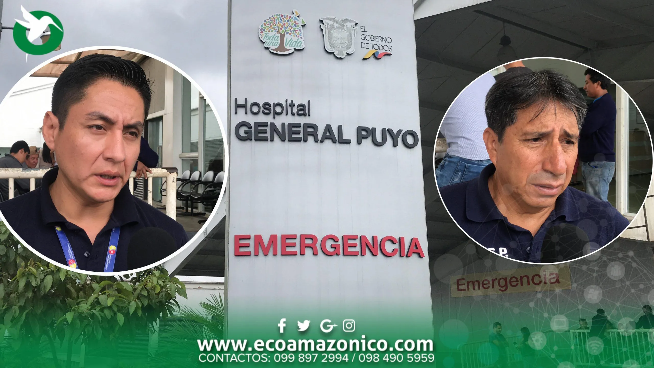Atención de los Bomberos y Hospital Puyo en le caso de la menor arrollada por una Alpayan