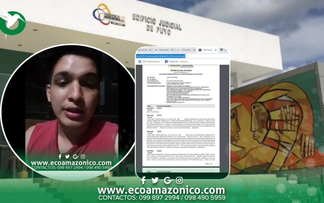 Denuncia en contra del Sistema Judicial de Pastaza