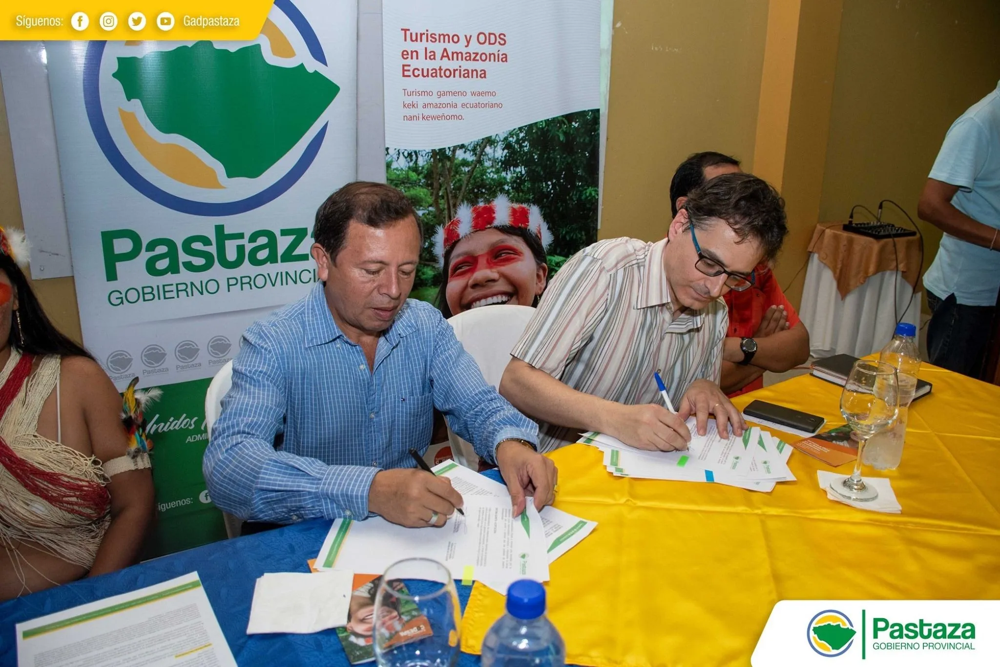 Firma de convenio de la Prefectura y la Unión Europea
